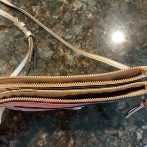 Sandro Paris NWT Metallic Silver Bianca Crossbody Purse, Metallic Handbag.